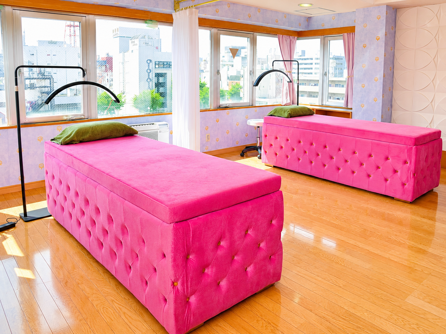 Private facial treatment room at Aphro
